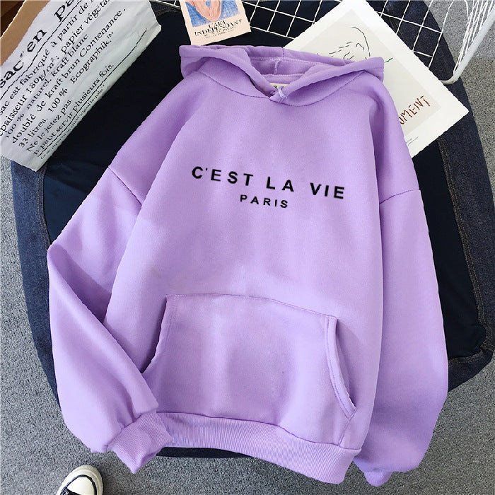 Linnea Women's Graphic Hoodie - Purple