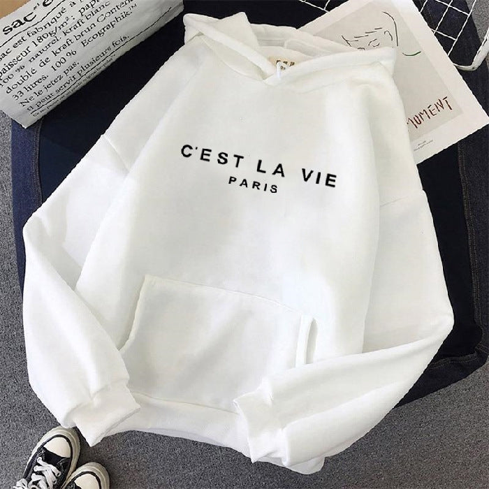 Linnea Women's Graphic Hoodie - White
