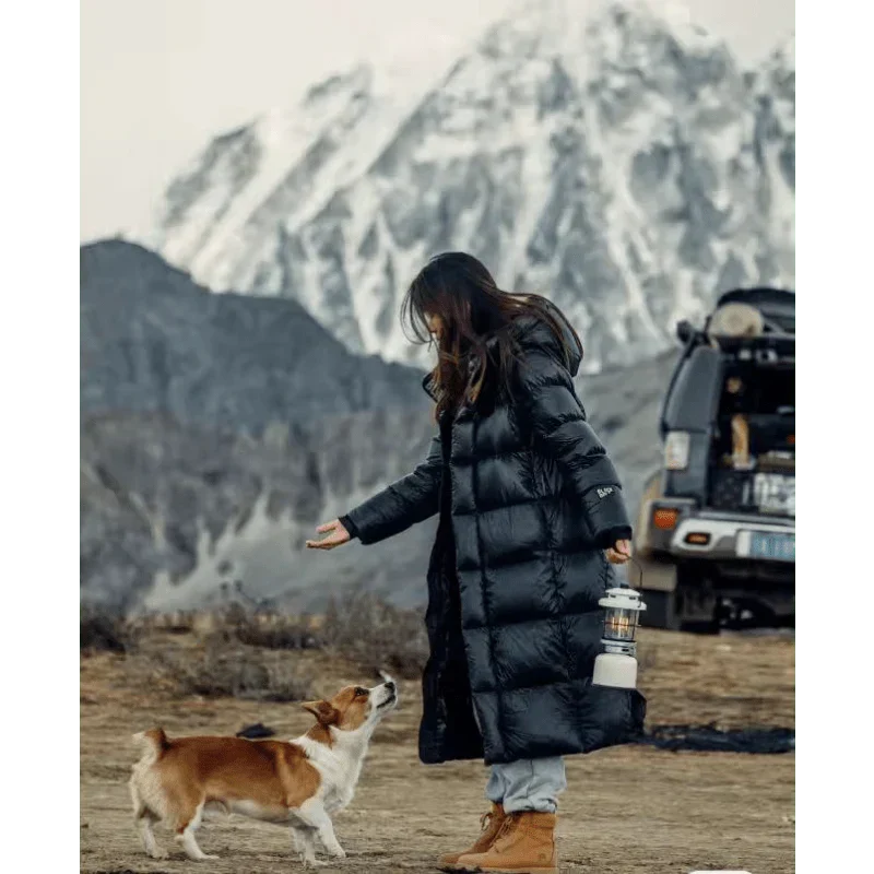 Megan | Women's Long Puffer Winter Jacket with Hood and Pockets