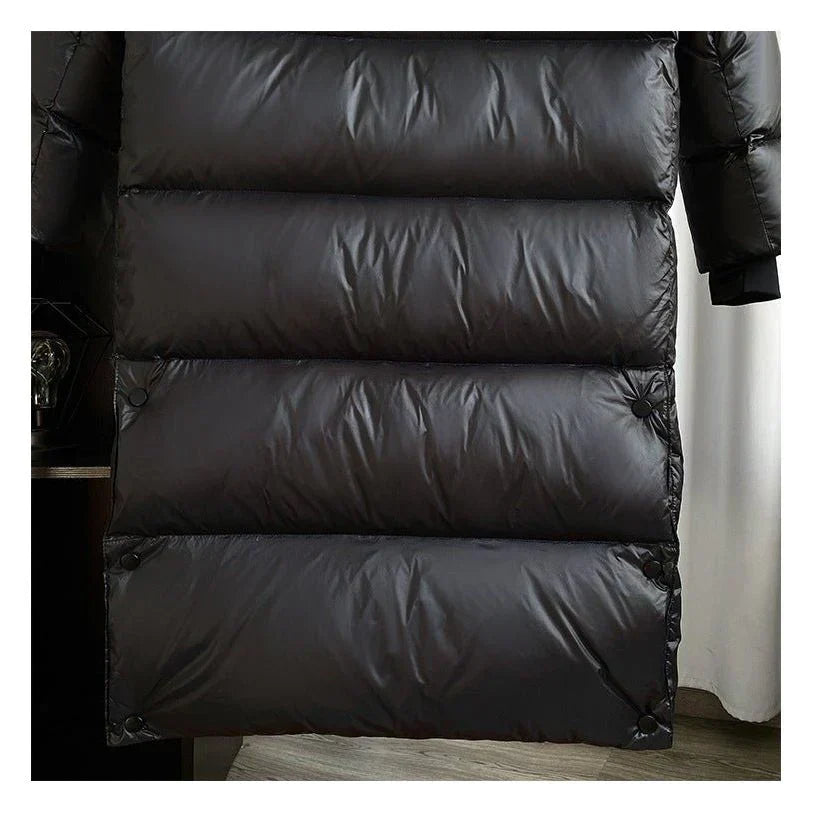 Megan | Women's Long Puffer Winter Jacket with Hood and Pockets