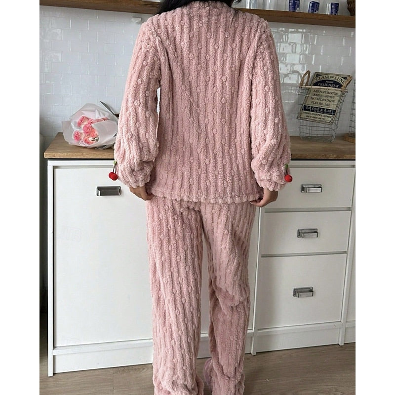 Maribel | Women's Cosy Loungewear Set with V-Neck Top