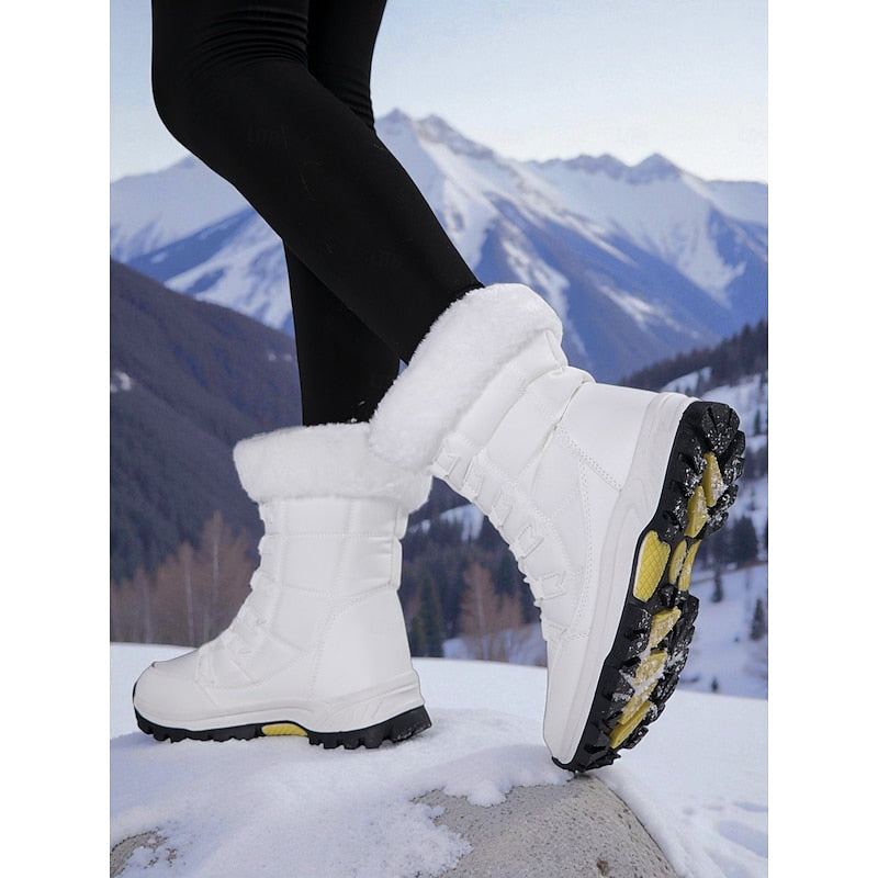 Greta | Women's Cosy Lace-Up Winter Boots - Grip Sole