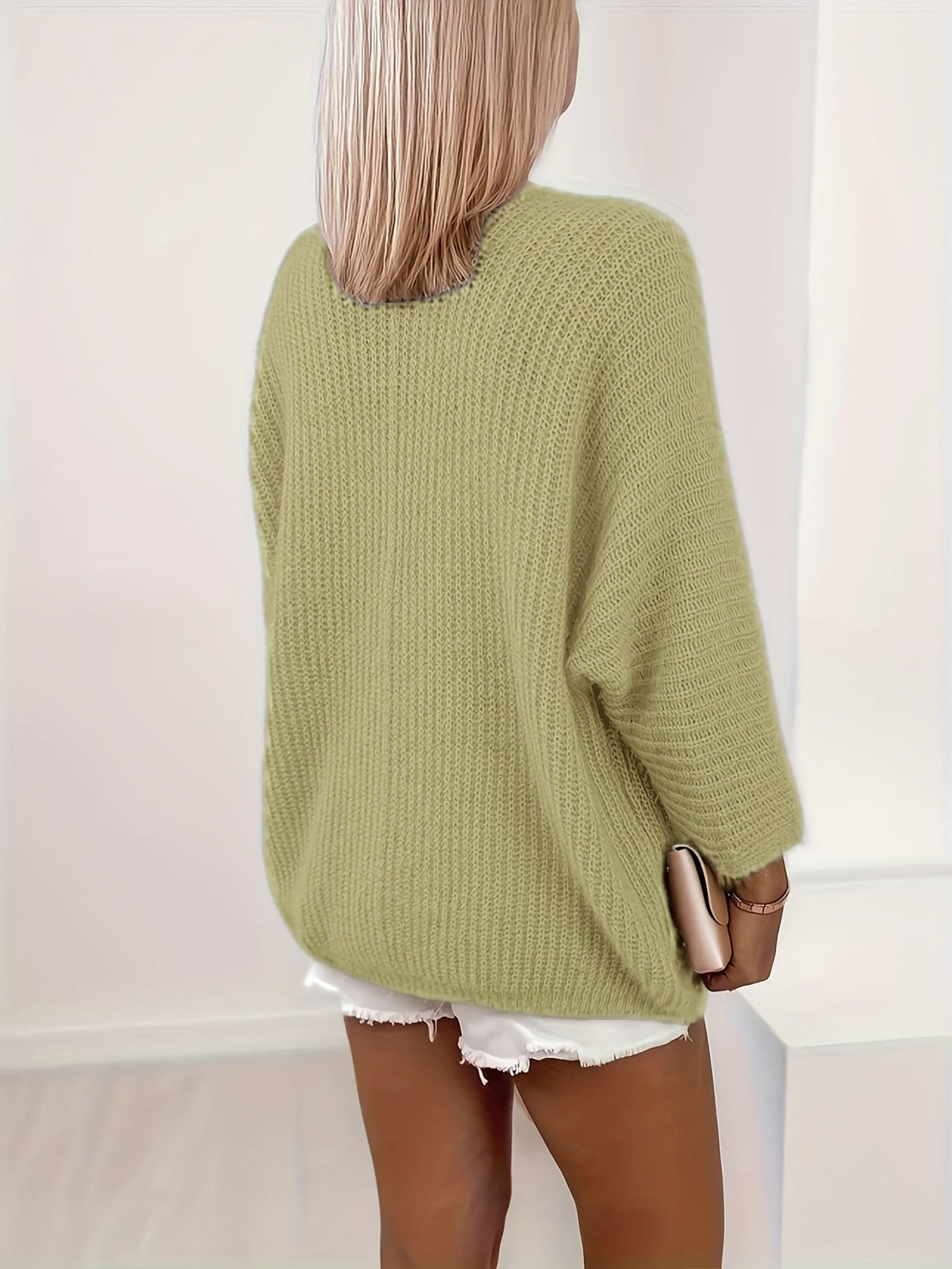 Bridget | Women's Open-Front Cardigan - Roomy Sleeves Relaxed Fit