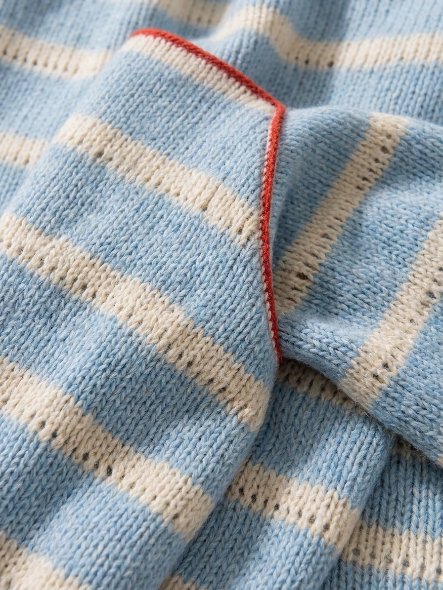 Vida | Women's Striped Knit Sweater Dress - Square Neck Long Sleeve