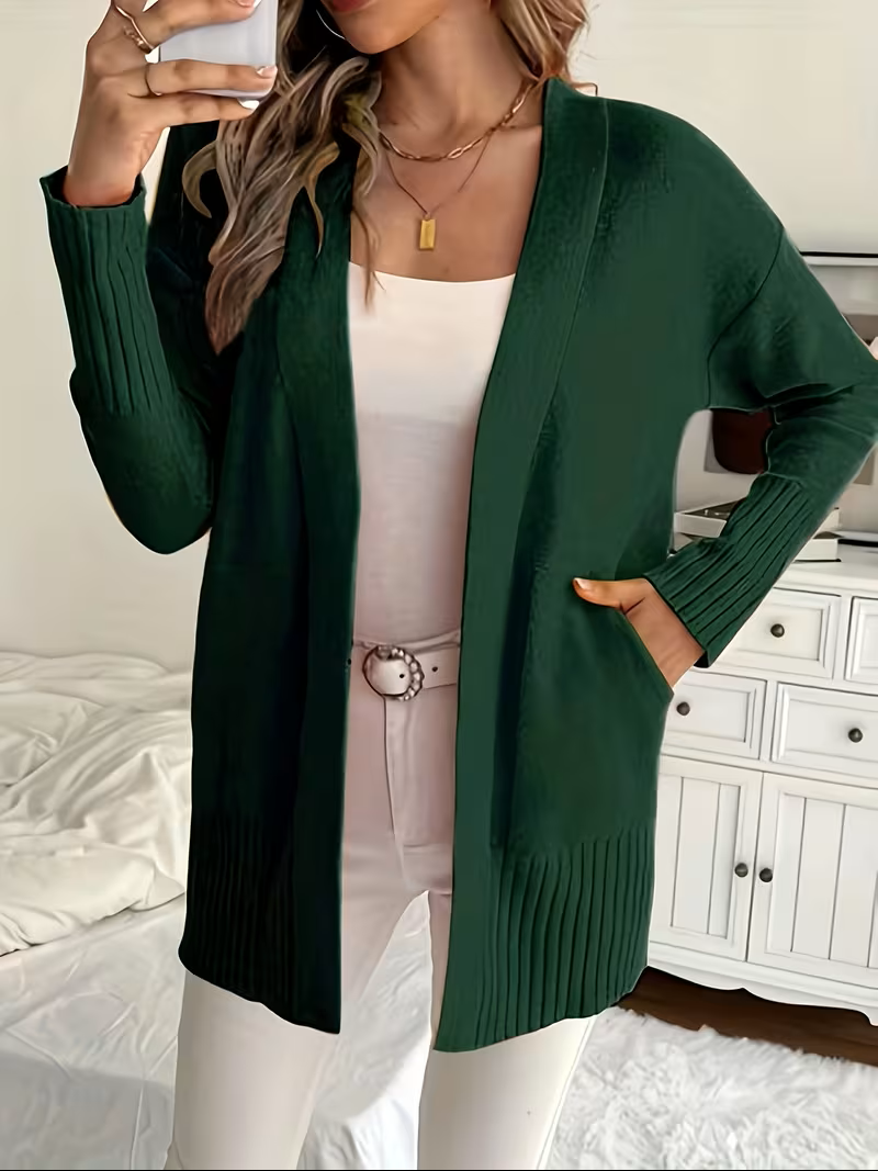 Deanna | Women's Open-Front Cardigan - Lightweight Longer Line