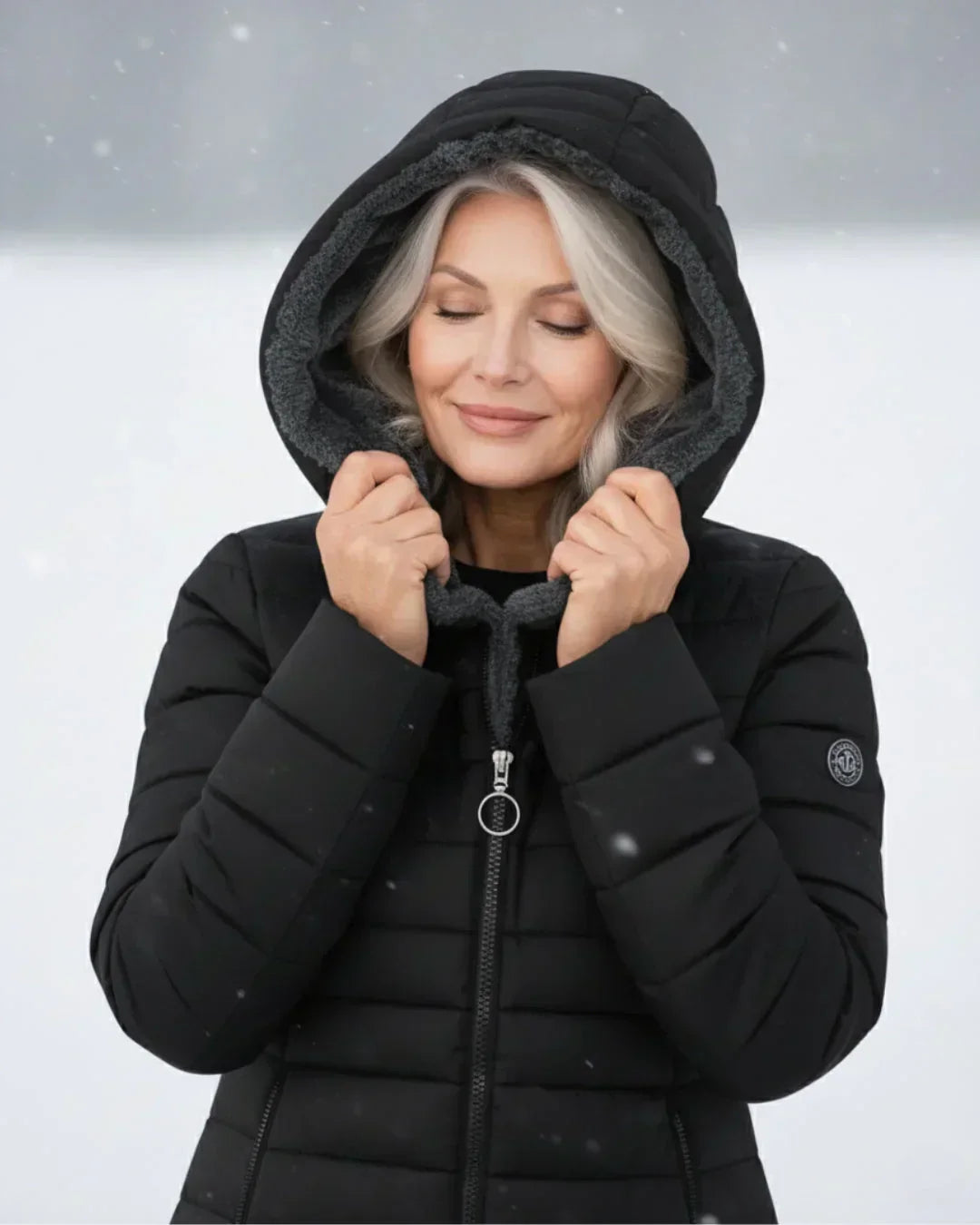 Morgan | Women's Long Puffer Winter Jacket with Fleece Lined Hood