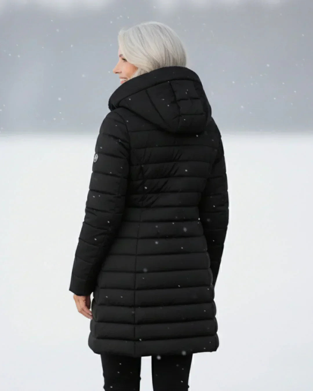 Morgan | Women's Long Puffer Winter Jacket with Fleece Lined Hood