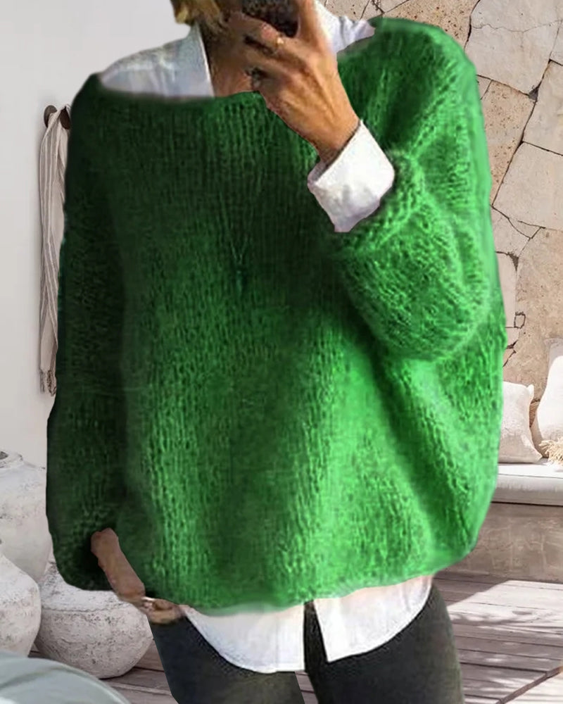 Aiva | Cosy Oversized Chunky Sweater with Dropped Shoulder