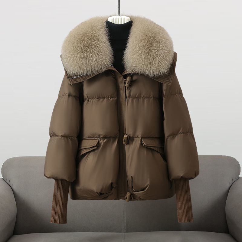 Amelia | Glamorous Oversized Puffer Jacket with Plush Fur Collar