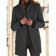 Bethany | Classic Wool Winter Coat with Round Collar