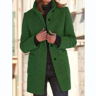 Bethany | Classic Wool Winter Coat with Round Collar