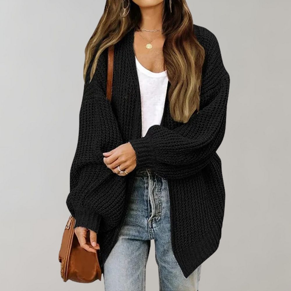 Isla | Women's Open-Front Cardigan - Relaxed Graceful Drape