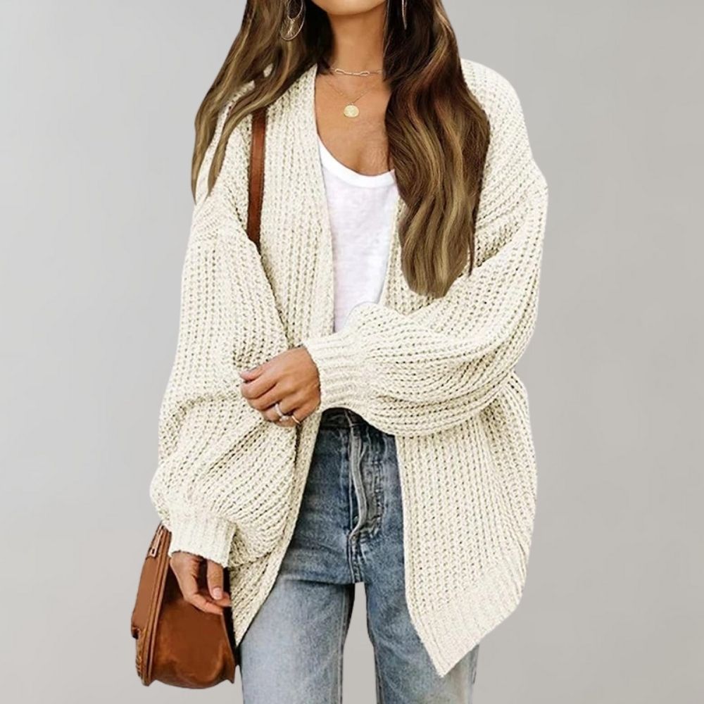 Isla | Women's Open-Front Cardigan - Relaxed Graceful Drape