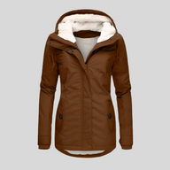 Casey | Women's Long Sherpa Lined Parka Coat - Hooded Waterproof Winter