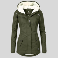 Casey | Women's Long Sherpa Lined Parka Coat - Hooded Waterproof Winter
