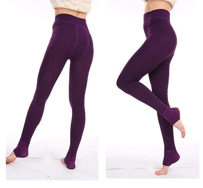 Erin | Women's Winter Fleece Lined Leggings - Double Layer Fleece Shaping Fit