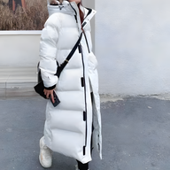 Heather | Women's Long Insulated Puffer Parka Coat - Hooded High Collar