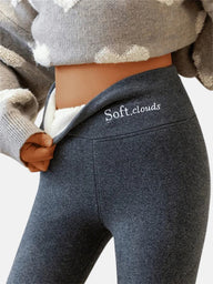 Holly | Women's Windproof Fleece Lined Leggings - High Waist Water Repellent