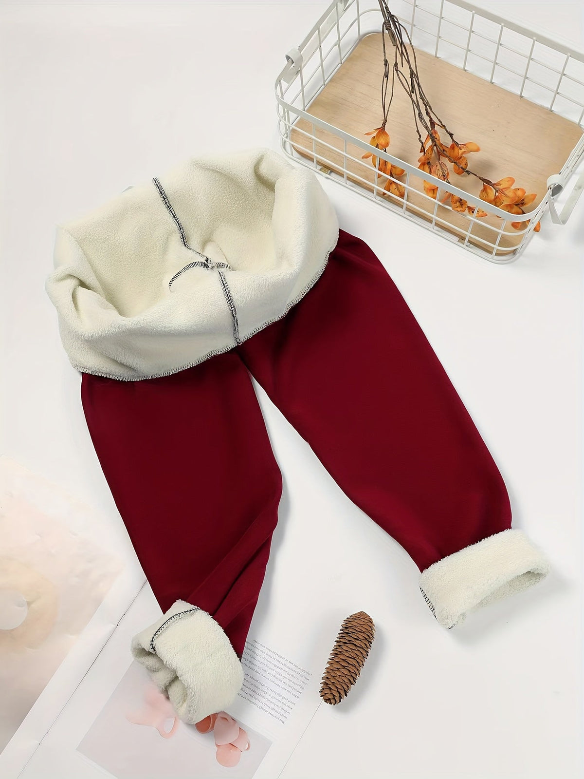 Jenny | Women's High Waisted Fleece Lined Leggings - Plush Lining Pull On