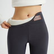 Jenny | Women's High Waisted Fleece Lined Leggings - Plush Lining Pull On