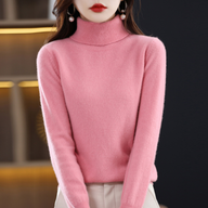 Nella | Slim Cashmere Turtleneck Sweater with Ribbed Cuffs
