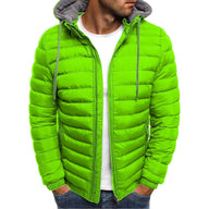 Ben | Men's Quilted Winter Puffer Jacket - Detachable Hood Zip Pockets