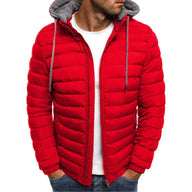 Ben | Men's Quilted Winter Puffer Jacket - Detachable Hood Zip Pockets