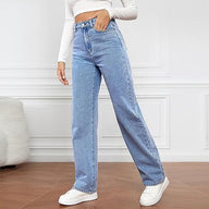 Ottilie | Confident High Waisted Wide Leg Jeans with Five Pockets