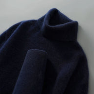Greg | Men's Alpaca Wool Turtleneck Sweater - Tailored Fit Ribbed Cuffs