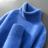 Greg | Men's Alpaca Wool Turtleneck Sweater - Tailored Fit Ribbed Cuffs