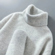 Greg | Men's Alpaca Wool Turtleneck Sweater - Tailored Fit Ribbed Cuffs