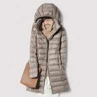 Sienna | Effortless Longline Quilted Puffer Jacket with Zip Front