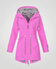 Tilda | Women's Parka Rain Jacket - Hooded Drawcord Waist Waterproof
