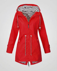 Tilda | Women's Parka Rain Jacket - Hooded Drawcord Waist Waterproof