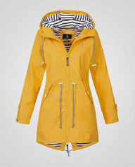 Tilda | Women's Parka Rain Jacket - Hooded Drawcord Waist Waterproof