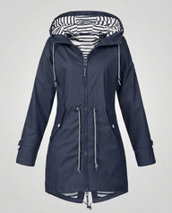Tilda | Women's Parka Rain Jacket - Hooded Drawcord Waist Waterproof