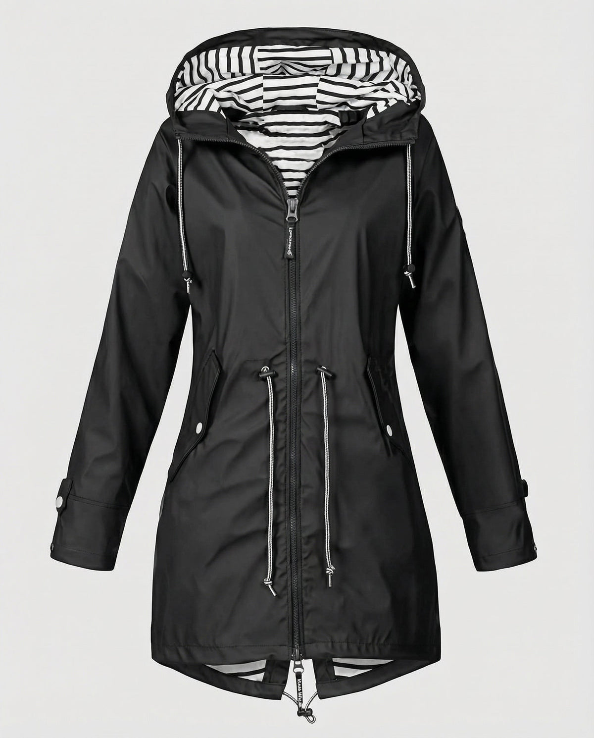 Tilda | Women's Parka Rain Jacket - Hooded Drawcord Waist Waterproof