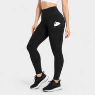 Tracy | Women's High Waisted Fleece Lined Leggings - Thermal Side Pockets