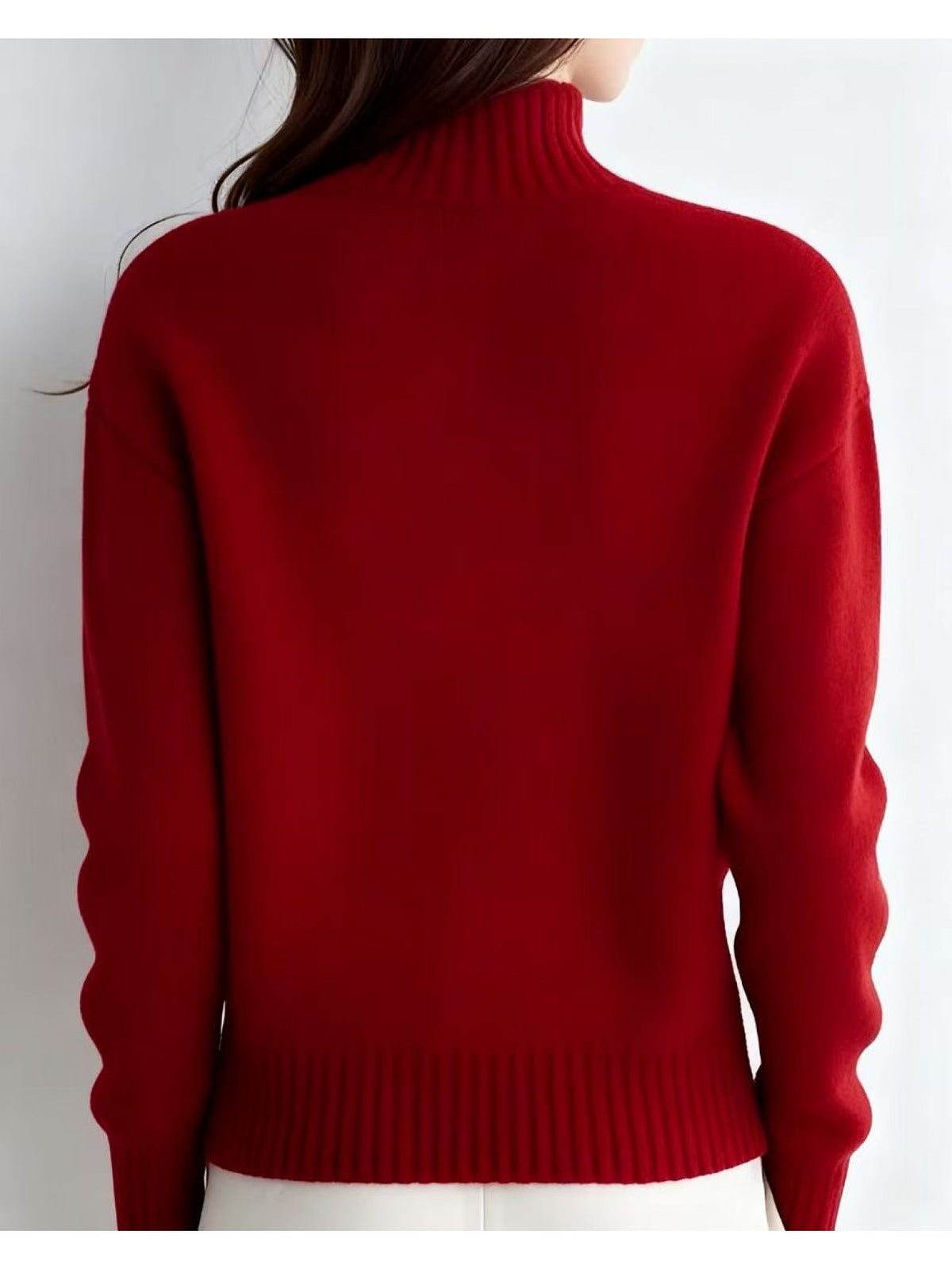 Margot | Women's High-Neck Button Cardigan - Ribbed Waist