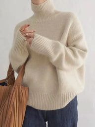 Camille Women's Cashmere Sweater - Beige