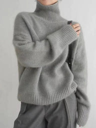 Camille Women's Cashmere Sweater - Grey