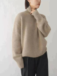 Camille Women's Cashmere Sweater - Khaki