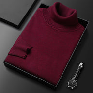 Mark | Men's Cashmere Blend Turtleneck Sweater - Regular Fit Stretch Knit