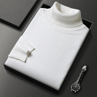 Mark | Men's Cashmere Blend Turtleneck Sweater - Regular Fit Stretch Knit