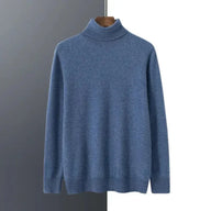 Scott | Men's Knit Turtleneck Sweater - Relaxed Fit Ribbed Cuffs Long Sleeve