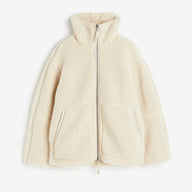 Lauren | Women's Sherpa Fleece Jacket with Stand Collar and Zip