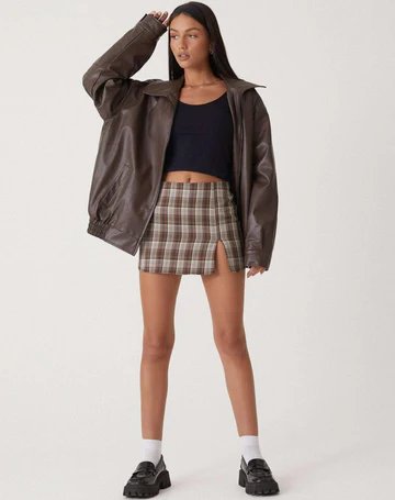 Effie Women's Oversized Leather Jacket