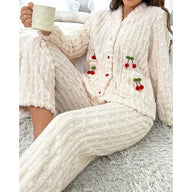 Maribel | Women's Cosy Loungewear Set with V-Neck Top