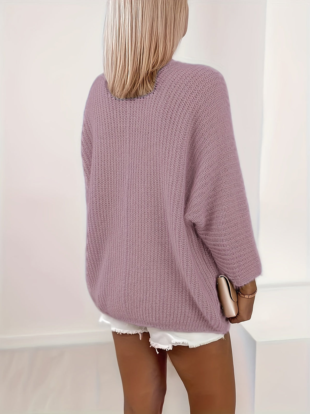 Bridget | Women's Open-Front Cardigan - Roomy Sleeves Relaxed Fit