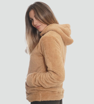 Frida Women's Sherpa Hoodie - Gray